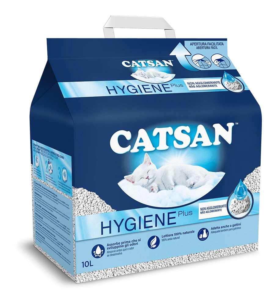 Catsan Hygiene Plus 10Lt Lettiera per Gatti